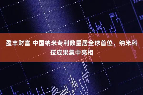 盈丰财富 中国纳米专利数量居全球首位，纳米科技成果集中亮相